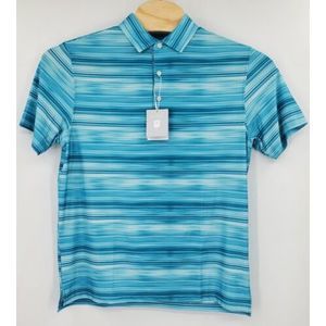Hickey Freeman Aqua Golf Polo Shirt Men's Size XL Wicking UPF Ret $94 New